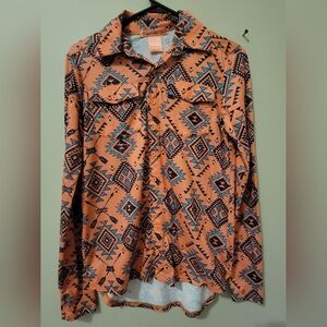Cowgirl Tuff Co.  Pullover Button-up Rodeo Shirt